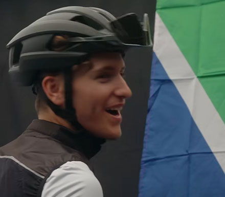 Luke Moir during a challenging race in the Czech Republic