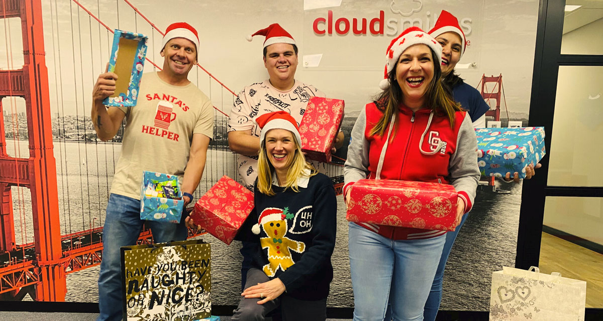 Sharing shoeboxes filled with love